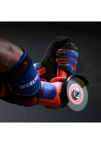 Workpro Wp392003 20volt 115mm Şarjlı Kömürsüz Devir Ayarlı Profesyonel Avuç Taşlama Aküsüz
