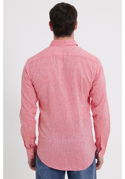 Tudors Erkek Slim Fit Dar Kesim Uzun Kollu Keten Premium Seri Düğmeli Yaka Spor Nar Rengi Gömlek-42641 Nar Tudors Erkek Slim Fit Dar Kesim Uzun Kollu Keten Premium Seri Düğmeli Yaka Spor Nar Rengi Gömlek-42641 Nar