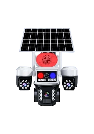 Okam Pro O-kam-5051 4g Destekli, 3 Lensli 9mp Güneş Enerjili Ptz Dış Mekan Kamera