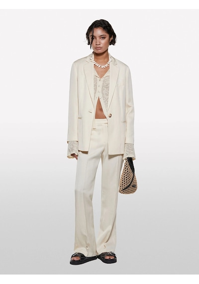 Sisley Keten Karışımlı Bağlamalı Oversize Blazer Ceket Kadın Şampanya Ceket - 325p2g1wlw031 Sisley Keten Karışımlı Bağlamalı Oversize Blazer Ceket Kadın Şampanya Ceket - 325p2g1wlw031