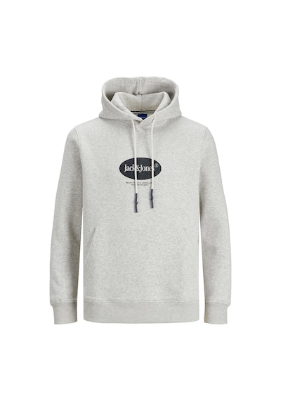 Jack & Jones Jack&jones Kapüşonlu Standart Kalıp Açık Gri Melanj Erkek Sweatshirt 12242197 001
