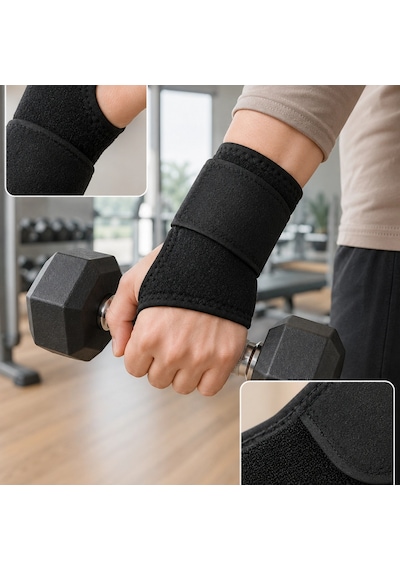 Ayarlanabilir El Bilek Bandajı Başparmak Geçişli Bilek Desteği Günlük Ve Spor Kullanım