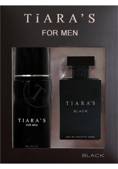 Tiara's For Men Black Erkek Parfüm EDT 100 ML + 150 ML Deodorant Tiara's For Men Black Erkek Parfüm EDT 100 ML + 150 ML Deodorant