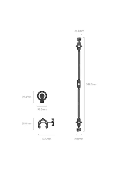 Smallrig 5626 Masaüstü Sihirli Kol Yengeç Şeklinde Kelepçe Kiti Magsafe Uyumlu Sürüm