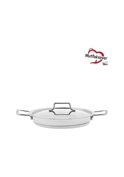 Mutfaksever Çelik Grey Künefe Tavası 22 Cm Siyah