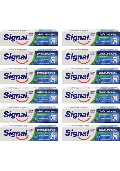 Signal Nane Ferahlığı Çürüklere Karşı Koruma Diş Macunu 12 x 50 ML