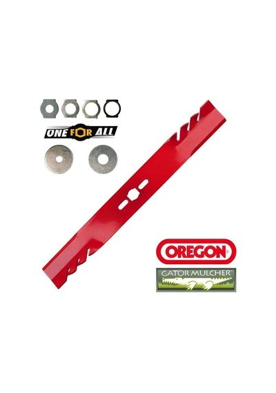 Oregon 69-245-0 Bıçak Düz 53cm One For All Gator Mulcher 7'li Kit
