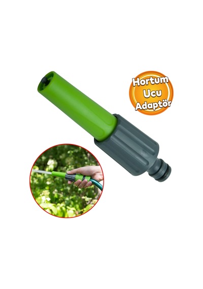 Sök Tak Pratik Ayarlanabilir Hortum Ucu 12 Cm Bahçe Sulama Araba Yıkama Temizleme Aparatı Plastik Diger