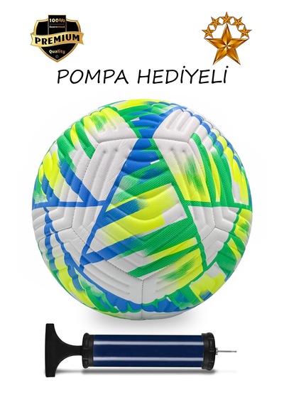 Alastor Orjinal Futbol Topu Pompa Dahil Dikişli Futbol Topu No:5 Yeşil