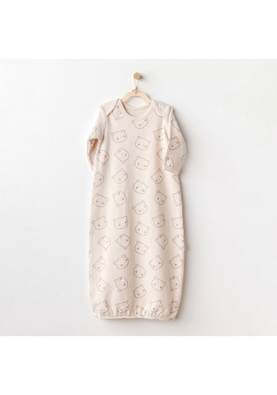 Andywawa Ac25186 Bear Tıme Bebek Uyku Tulumu Light Beige Light Beige Açık Bej
