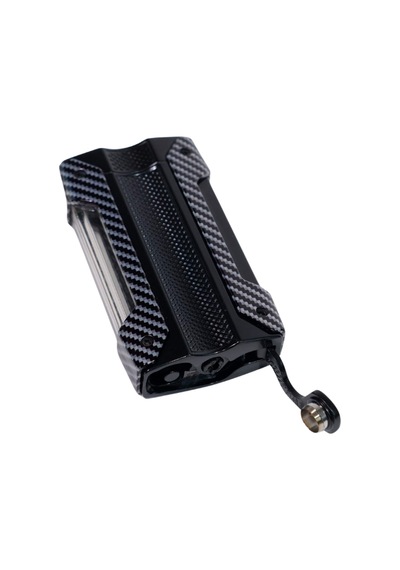Cohiba Tek Torch Pürmüz Siyah Karbon Desenli Puro Çakmağı