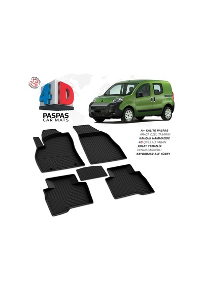 Türkmen Fiat Fiorino 4d Havuzlu Paspas 2008-2017 Arası