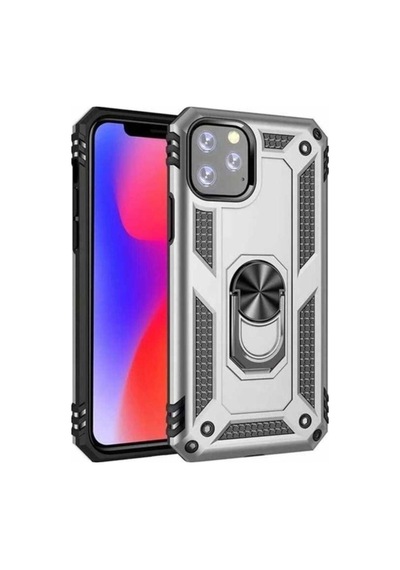 Apple Uyumlu iPhone 11 Pro Kılıf Zore Vega Kapak Gri