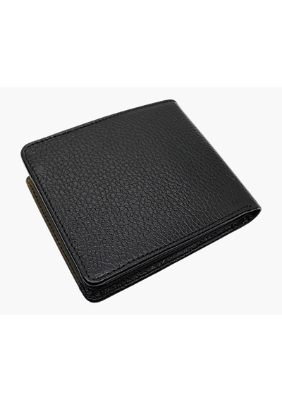 Westpolo Hakiki Deri Kağıt Para Ve Bol Kart Bölmeli Slim Unisex Cüzdan - Siyah-haki Siyah-cr Haki