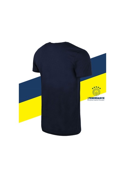 Fenerium Fenerbahçe Lisanslı Tribün 6 Renk Logolu Spor T-shirt Ahşap Kutulu Lacivert