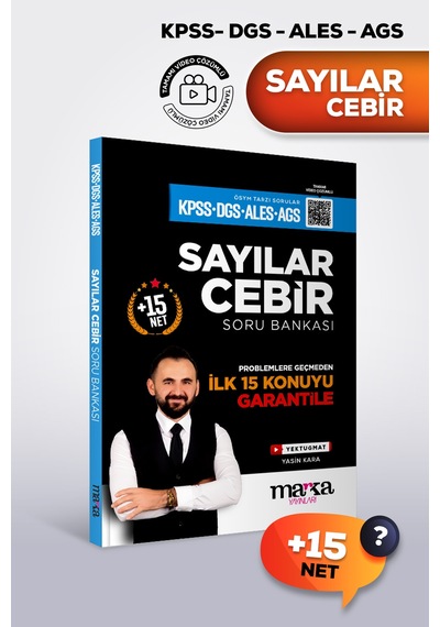 2026 Kpss Dgs Ales Ags Sayılar Cebir Soru Bankası Marka Yayınları Yektugmat