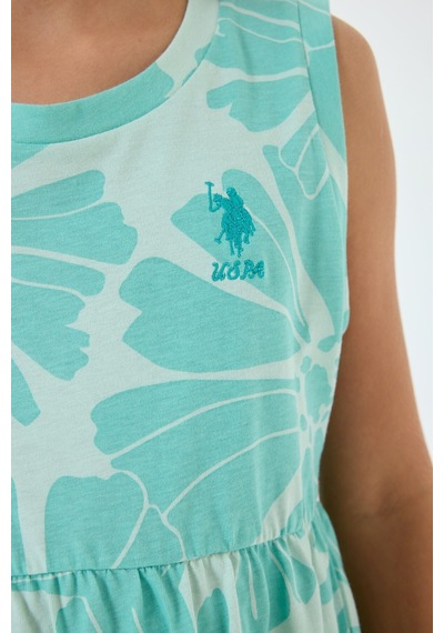 U.s. Polo Assn. Kız Çocuk Yeşil Elbise 5274-49869 Yeşil