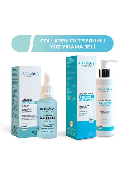 Kolajen Serum + Termal Yüz Yıkama Jeli 2'li Set