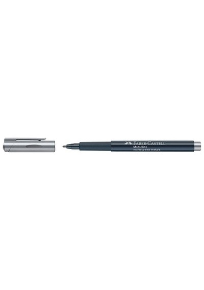Faber-castell Metalik Markör Gümüş 10lu