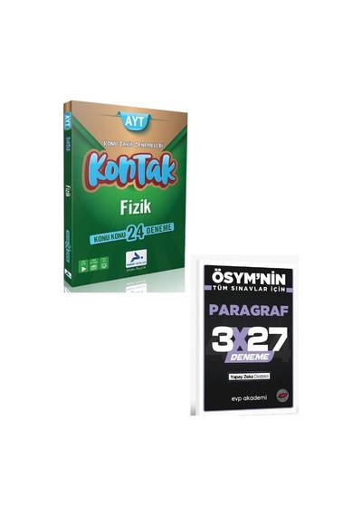 Paraf 2027 Ayt Fizik Kontak Konu Takip Denemeleri+ Evp Akademi Paragraf