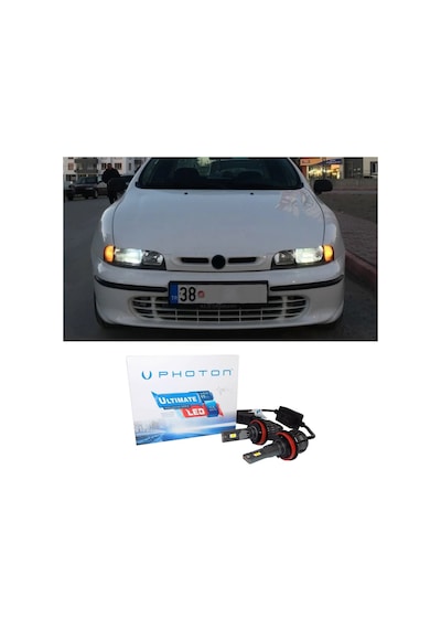 Fiat Bravo Led Xenon Kısa Far Ampulü H1 Ultimate 9500 Lumens Yeni Seri Beyaz