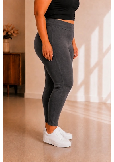 Sngl Tekstil Kadın Büyük Beden Çelik İnterlok Kumaş Toparlayıcı Tayt 3xl 4xl 5xl 6xl 7xl 8xl 9xl Füme Antrasit