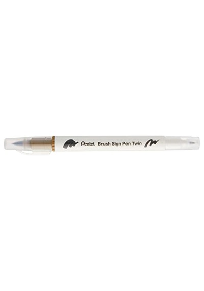 Brush Sing Pen Twin Çift Taraflı Fırça Uçlu Kalem Toprak 124-Pembe