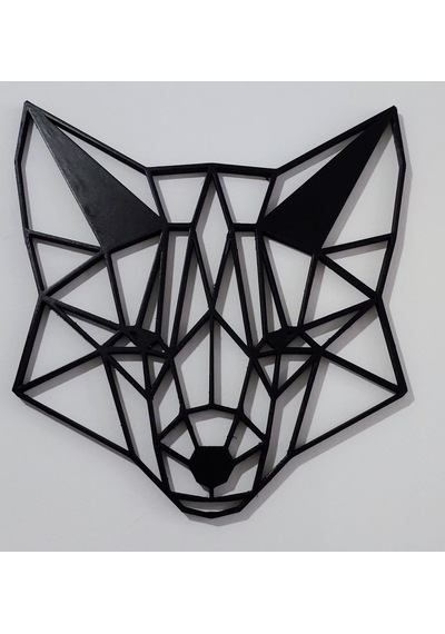 Dekoratif Tilki Kafası Duvar Dekoru 10 Cm