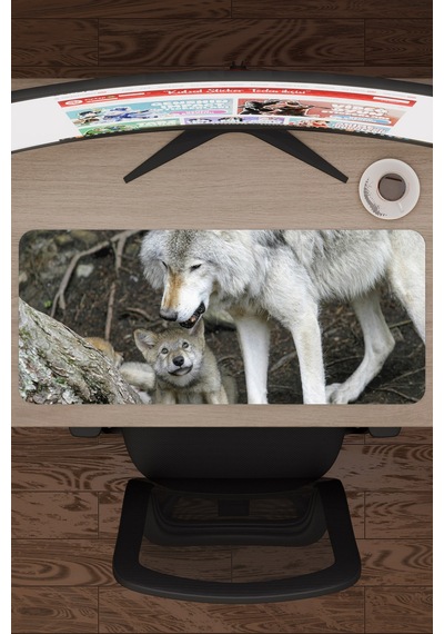 Bozkurt Kaymaz Dikişli Kauçuk Oyuncu Mousepad V3 - 70x30 Xl Gaming Mouse Pad Fare Altlığı