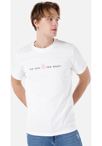 Colin's Colins Beyaz Erkek Tshirt K.Kol Cl1062935 Q1.V2 Ofw Beyaz