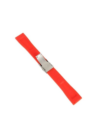 Kırmızı 1. Kalite Kauçuk Silikon Saat Kordonu 20Mm Slikon Kayış 2