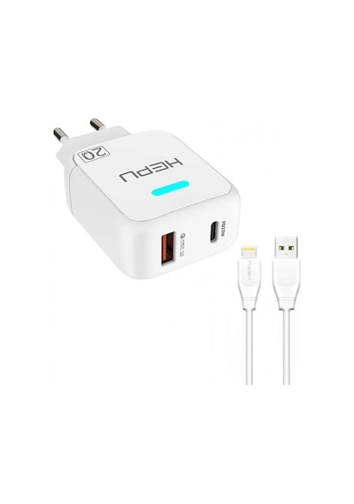 Hepu 20W Pd Girişli Hızlı Şarj Aleti 3.0 Qualcomm Tüm Apple Uyumlu iPhone Mode