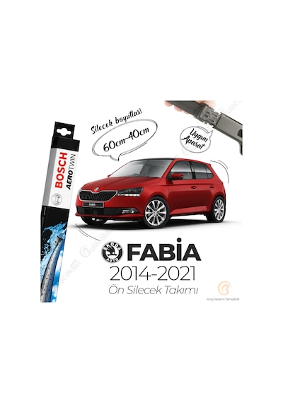 Skoda Fabia Muz Silecek Takımı 2014-2021 Bosch Aerotwin