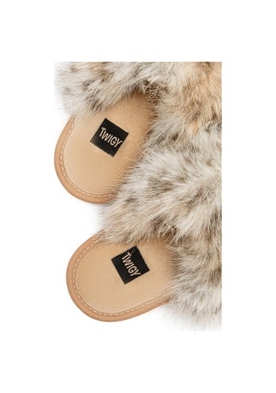 Twigy Twıgy Tw Leopard Beyaz Kadın Ev Terliği 37/41