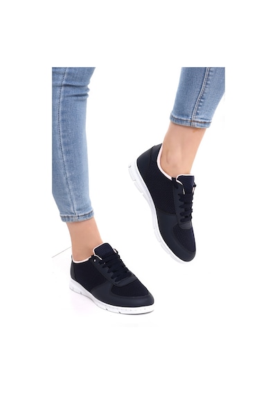 Wordex F1 Günlük Kadın Fileli Yazlık Sneaker Spor Ayakkabı Lacivert