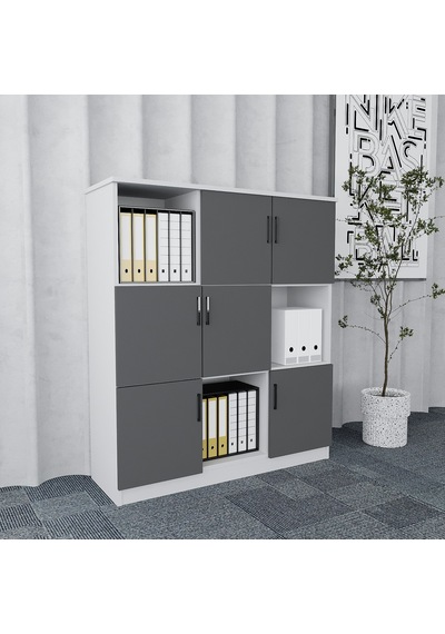 Vest 7'li Ofis Takımı  Model 1 Beyaz Füme