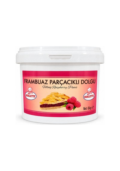 Ovalette Frambuaz Parçacıklı Bitkisel Dolgu 6 Kg