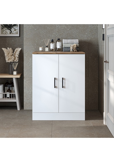 Çamaşır Kurutma Makinesi Alt Dolabı Kapaklı Banyo Alt Dolap.51 Atlantik Çam - Beyaz Çamaşır Kurutma Makinesi Alt Dolabı Kapaklı Banyo Alt Dolap.51 Atlantik Çam - Beyaz