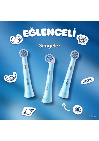Oral-b Io Çocuk 6+ Stitch Diş Fırçası Yedek Başlığı 4 Adet
