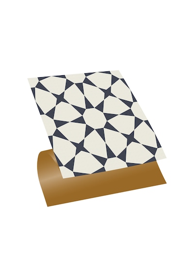 Tink KENDİNDEN YAPIŞKANLI YILDIZLI DESENLİ PVC KARO 30X30