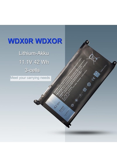 Wdx0r Wdxor Akü, Dell Inspiron 13 5368 5378 5379 7368 7378 15 5565 5567 5568 5570 5575 5578 5579 7560 7569 7570 İçin Yedek Vostro 35 80 3581 3584 5468 5471 5568