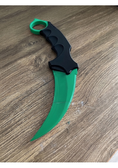 Riva Self 3d Baskı Farklı Renkler Taktiksel Parmak Halkalı Hobi Ve Dekoratif Maket - 16 Cm Yeşil