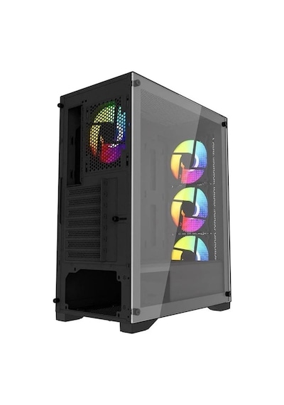 Powerboost PB-PS7840B 600 W Oyuncu Mid-Tower Bilgisayar Kasası