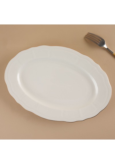 Aryıldız Tiffany Kayık Tabak 30 Cm Çok Renkli
