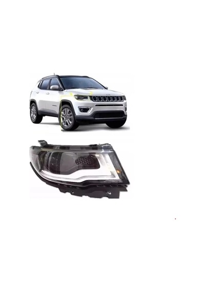 Jeep - Ön Far Sağ Halojen Mercekli Compass 2017-