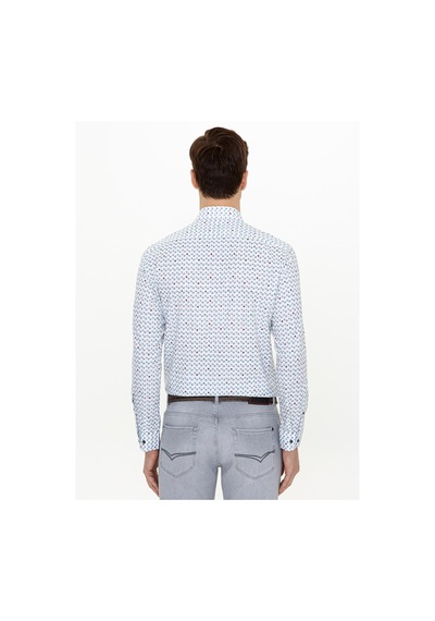 Cacharel Yeşil Slim Fit Uzun Kollu Gömlek