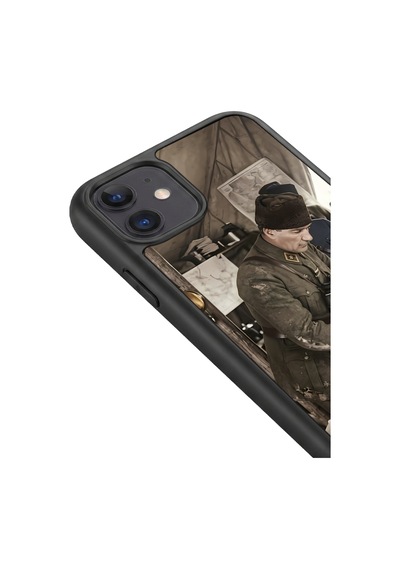 İphone 11 Uyumlu Karargâh Desenli Kamera Korumalı Darbelere Dayanıklı Kılıf 184-karargâh-iphone11