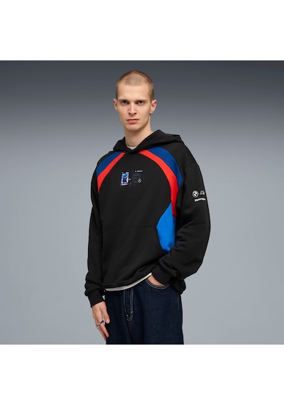 Puma Bmw M Motorsport Lıfestyle Erkek Geniş Kesim Kapüşonlu Sweatshırt 634804 01 Siyah