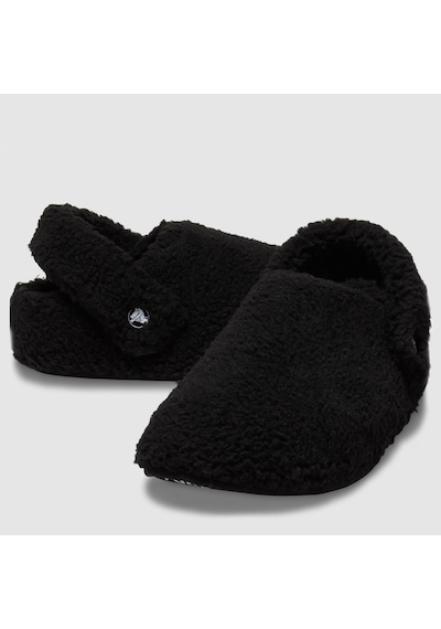 Crocs Classic Cozzzy Slipper Unısex Ev Terlik Black Black Siyah