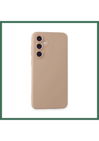 En-cag Samsung Galaxy S23 Fe Uyumlu Kılıf Nano İçi Kadife Silikon - Pudra Bss